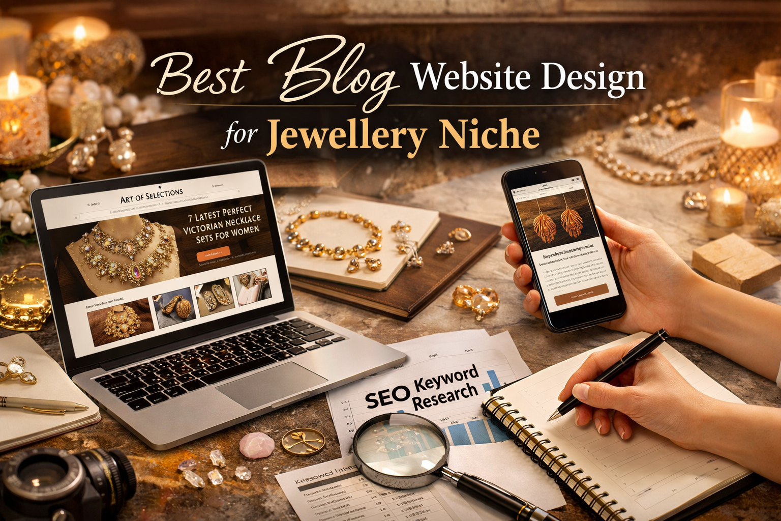best blog website design for jewellery niche